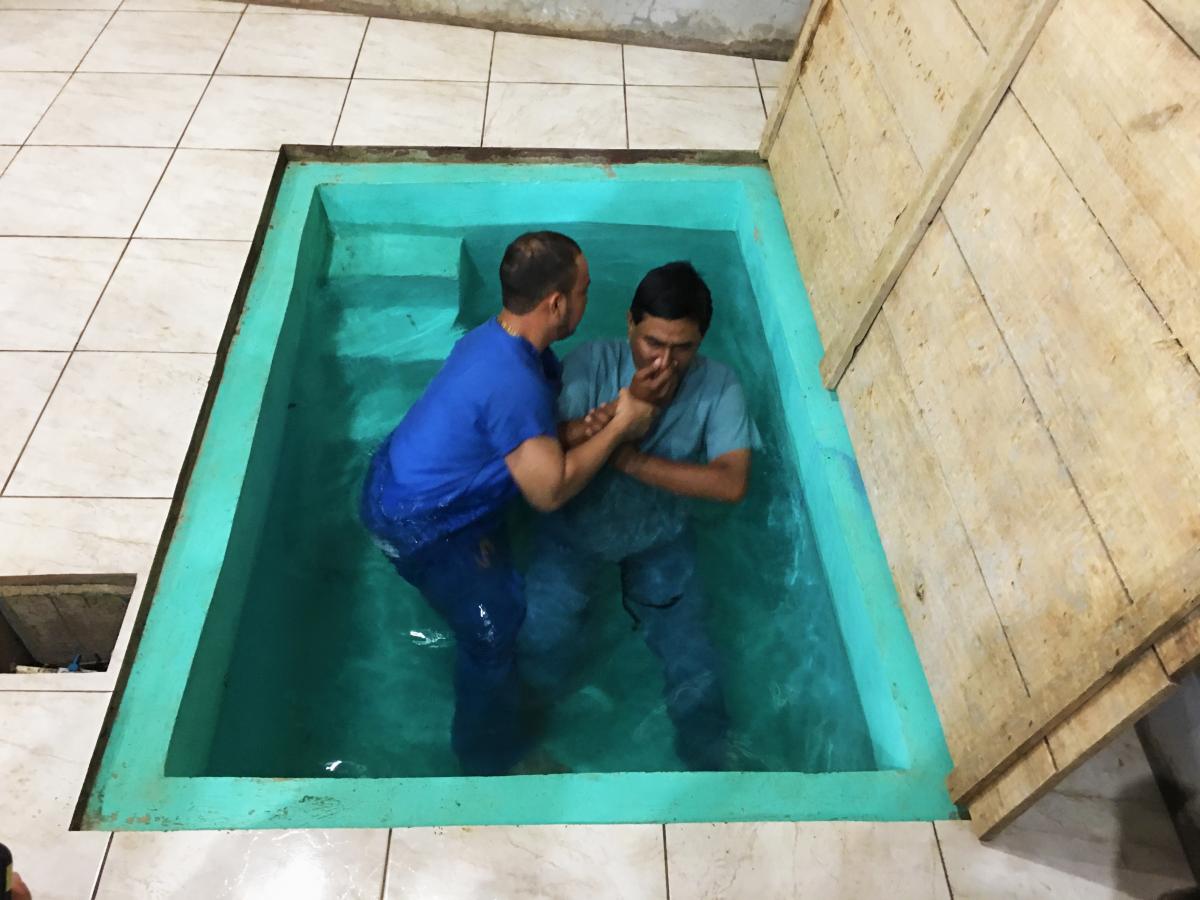 Baptism of Omar Rio in Nicaragua