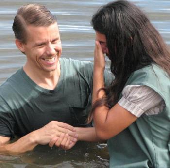 Baptism by a Missions graduate in Brazil