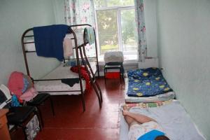 A refuge room in Mariupol