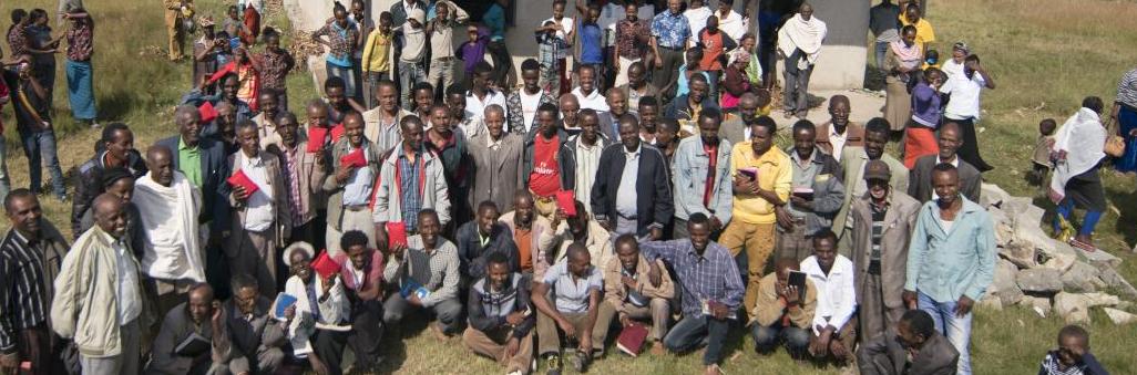 A church in Ethiopia after receiving the solar players